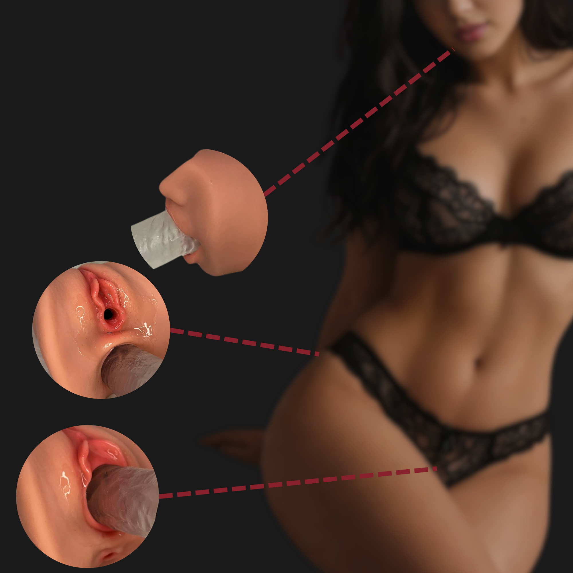 Pocket Pussy Sophie 3-in-1